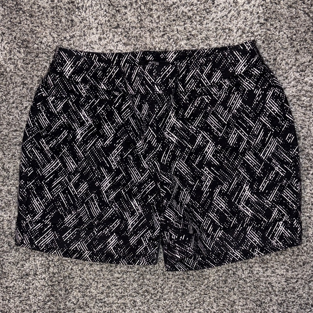 Stylish Black and White Women's Shorts